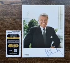 Signed Ted Kennedy Color 8 X 10 Photograph US Senate JSA COA