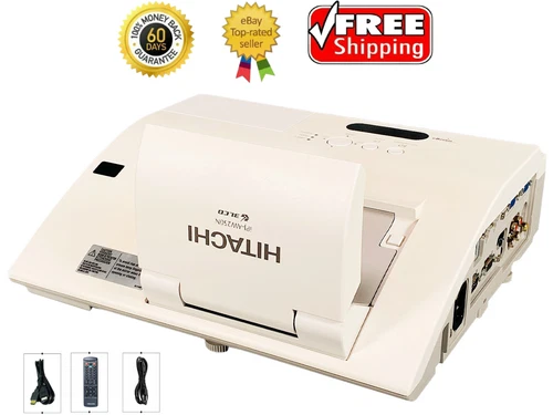 Hitachi CP-AW250N 3LCD Projector Ultra Short Throw 2500 Lumens 1080p HDMI Remote