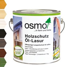 OSMO Lasurfarbe Holzlasur Öl Terrassenlasur Holzschutzlasur Lasur 0,75L2,5L25L