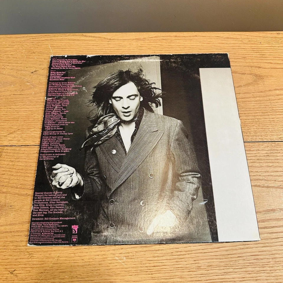 EDDIE MONEY by Eddie Money (1977, Vinyl LP) “Two Tickets To Paradise” Foto 2 de 4