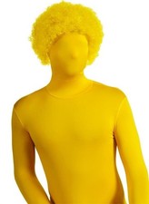 2nd Skin Deluxe Yellow Afro Costume Wig Adult One Size