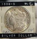1880 S US Morgan Silver Dollar Nice Unc Original Toning