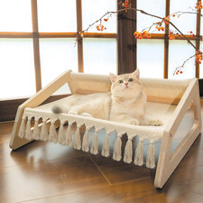 Cat Hammock Bed with Removable Washable Cover, Pet Couch Sofa for Indoor Cats El
