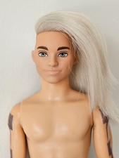 Barbie Color Reveal Merman Silver Ken with tattoos 