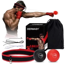 Upgraded Boxing Reflex Ball, Training Ball with Headband Perfect for Reaction...