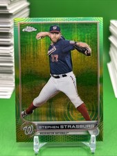 2022 Topps Chrome Cosmic Green #184 Stephen Strasburg /99
