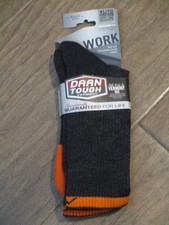 DARN TOUGH STEELEY BOOT MIDWEIGHT WORK SOCKS IN GRAPHITE SIZE XL