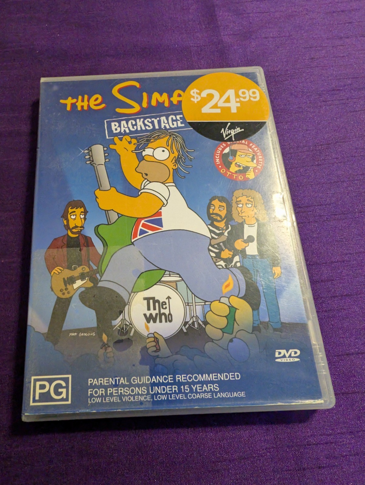 The Simpsons - Backstage Pass (DVD, 2002), please read the description