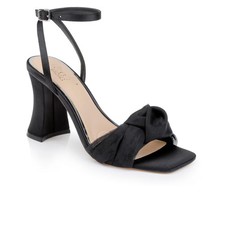 Women's Jewel Badgley Mischka Fayola Dress Knot Sandals Black Satin