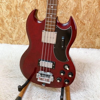 greco eb-420 blk 76年製 日本製 Electric Bass Guitar Greco EB-420 Vintage 1970s Hollow Body Cherry