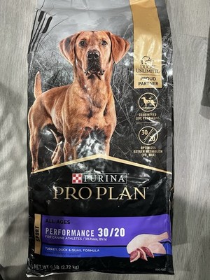 Purina Pro Plan Performance 30/20 Turkey Duck Quail 6lb Bag | eBay