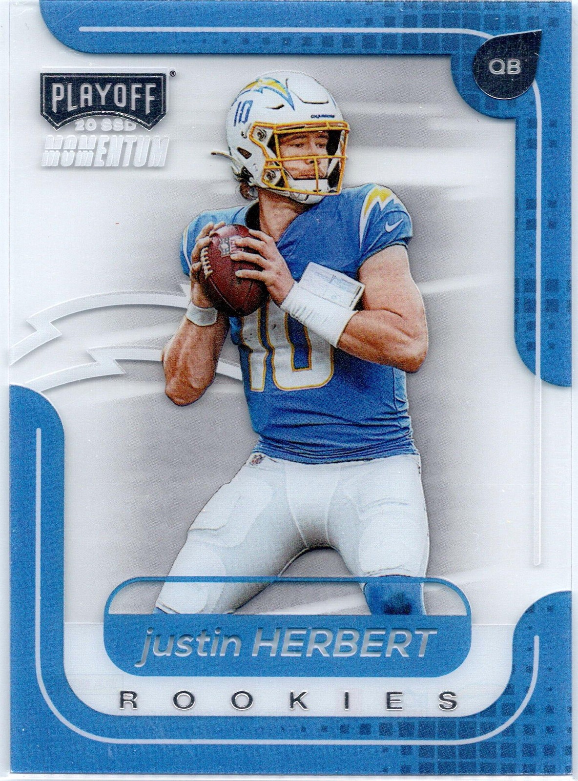 Justin Herbert Panini Chronicles Playoff Momentum Rookies #M3 Base