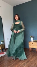Green Bandhani Print Anarkali