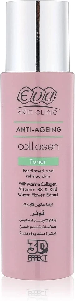 1X Eva Skin Clinic Anti Aging Collagen Toner 3D Effect With Vit B For Firm Skin - Bild 1 von 4