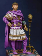 Figura de resina emperador romano escala 1/24 miniatura histórica modelo coleccionable