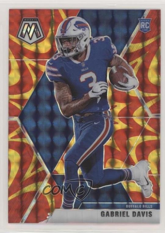 2020 Panini Mosaic Rookies Reactive Gold Mosaic Prizm Gabriel Davis #239 0lh7
