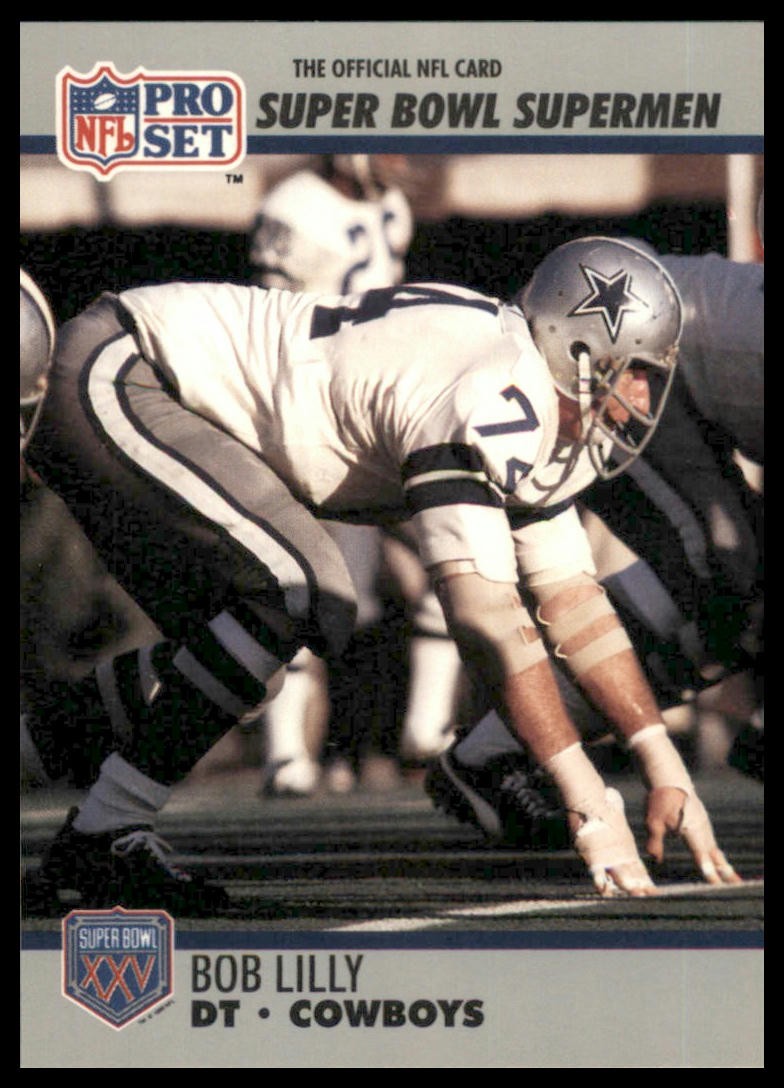 1990-91 Pro Set Super Bowl XXV Silver Anniversary #85 Bob Lilly Cowboys EX MT