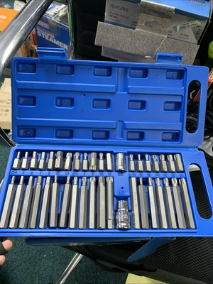 Silverline 40-tlg Sechskant Torx T20-T55 Spline Bit Set + Koffer