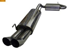 FOX Edelstahl Anlage ab Kat 2x76mm für VW Golf 3 GTI VR6 91-02 2.0l GTI 16V 2.8l