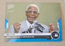 2021 Topps NOW #OS-52 Buck O'Neil Hall of Fame Class of 2022 Blue /49