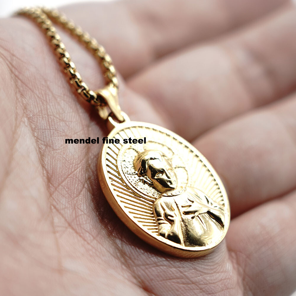 BABYL LVERSE【ELEMENT PENDANT】 925 Silver Medallion Bujukan Necklace. SKU: NK7907SV5JJ