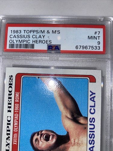 1983 Topps M&M's Olympic Heroes #7 Cassius Clay Muhammad Ali Boxing PSA 9 - Picture 2 of 6