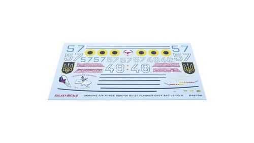 Galaxy 1/48 SU-27 Ukraine AF Blue 48 & 57 Decal Mask for Great Wall Hobby L4824 - 第 5/10 張圖片