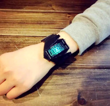 Stylish Cool Multi-Functional LED Light Sports Electronic Watch Date Alarm Gift