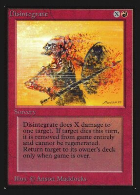 Disintegrate Collectors' Edition NM CARD ABUGames