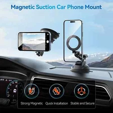 Magnetic Car Phone Holder Suction Cup For Iphone /HUAWEI /SAMSUNG Mobile Phone