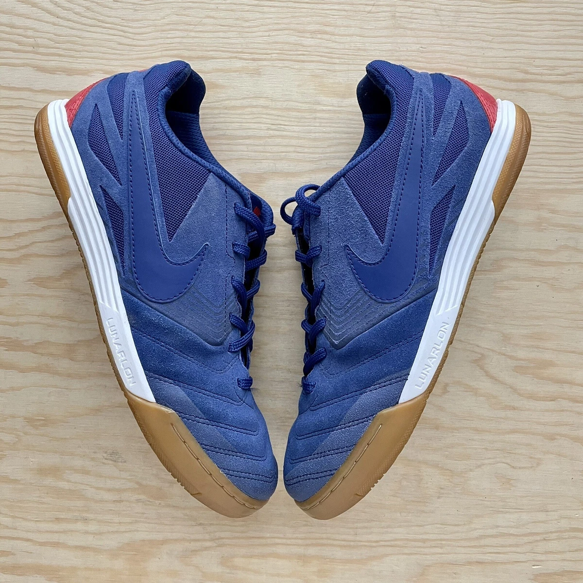 Nike Lunar Gato Wc Size 7.5 Mens Sneakers Royal Blue Red 631321-461 |