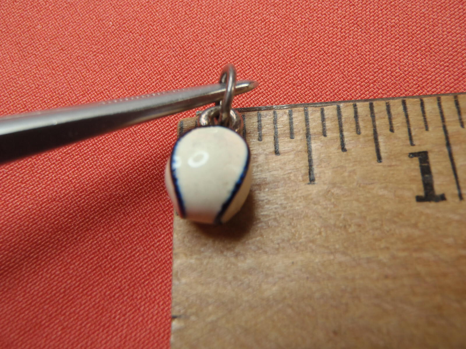 Enamel Baseball Solid .925 Sterling Silver Charm … - image 4