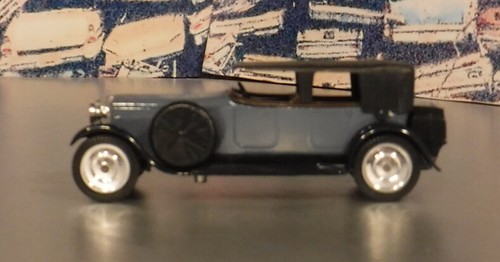 1926 Hispano Suzia H6B by Solido AGE D'OR Series 1/43 Scale Diecast BLUE /Black - Picture 4 of 10