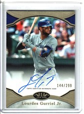 2020 Topps Tier One Lourdes Gurriel Jr. Prime Performers Auto 144/299