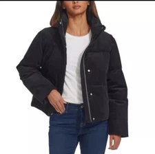 Levi's Ladies' Corded Puffer Jacket Black Medium