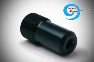 Tungsten Carbide Med. Length Venturi Nozzle, # 5. 3-1/4'' Length. Plastic Jkt    