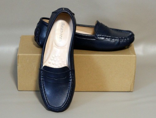 BEAUSEEN Women's Penny Loafers Leather 