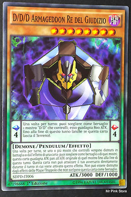 D/D/D ARMAGEDDON KÖNIG DES GERICHTS auf Italienisch SDPD-IT006 Gemeinde YUGIOH