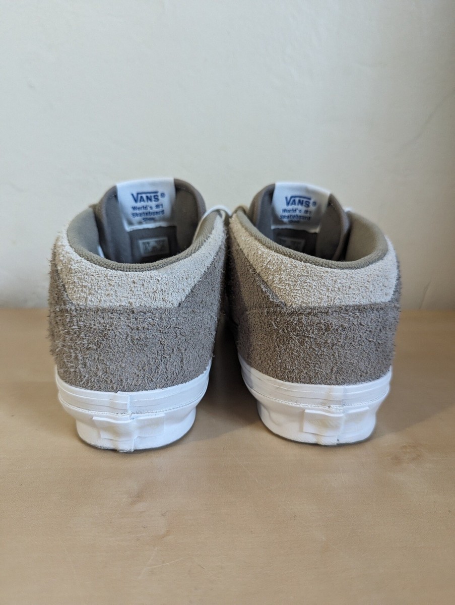 Vans OG Half Cab LX Hairy Suede Khaki Sneakers Men display picture 2