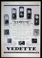 Solex Carburetor 1934 French Auto Ad Vedette Clocks Westminster Carillon 