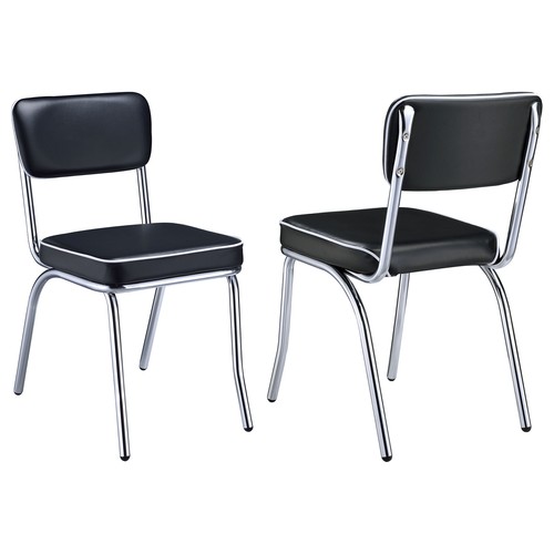Coaster Retro Upholstered Dining Side Chair (Set of 2)  -  2066 - 2450R - Picture 1 of 26