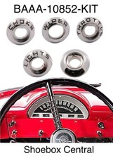 1953 1954 1955 1956 Ford Pickup Truck Chrome Dash Bezel Kit Set New