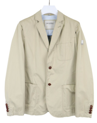 GEOSPIRIT Worcester Blazer Men's LARGE Single Breasted Notch Lapel Half Lined
