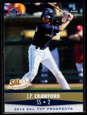 J.P. CRAWFORD PHILLIES  2014 SAL TOP PROSPECTS MINOR LEAGUE  #7