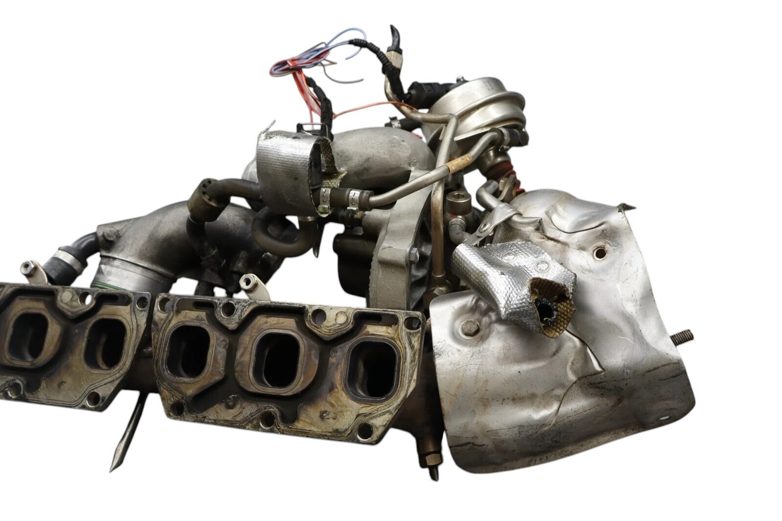 03-08 Bentley Continental GTC GT 6.0L Left Side Turbocharger  Turbo Manifold OEM
