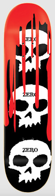 Zero Skateboards 3 Skull Blood Black White Red Deck 8, 8.5, 8.25, 7.25 oder 7.75