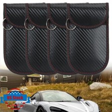 4PCS Car Key Signal Blocker Case Faraday Cage Pouch Keyless RFID Blocking Bag