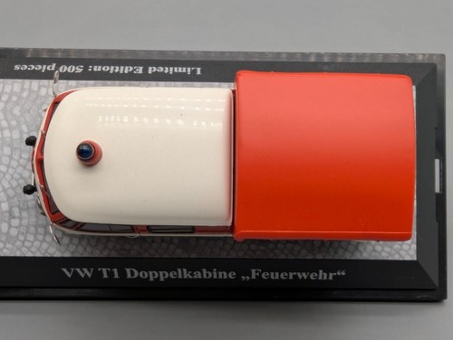Modellini auto 1:43 Premium ClassiXXs Volkswagen VW T1 doppia cabina vigili del fuoco IMBALLO ORIGINALE - Foto 10 di 15