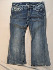 Vigoss Chelsea Jeans Women (36x25) Slim Boot Cut Blue Heritage Fit Stretch