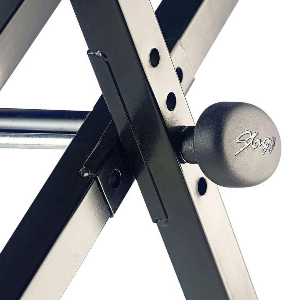 Stagg KEB-A60 Klavierbank Keyboard-Sitzbank Hocker Doppelstrebig - Bild 4 von 4